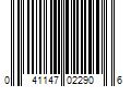 Barcode Image for UPC code 041147022906