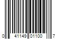 Barcode Image for UPC code 041149011007