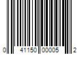 Barcode Image for UPC code 041150000052