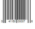 Barcode Image for UPC code 041150000076