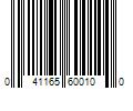 Barcode Image for UPC code 041165600100