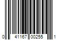 Barcode Image for UPC code 041167002551