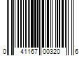 Barcode Image for UPC code 041167003206