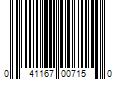 Barcode Image for UPC code 041167007150