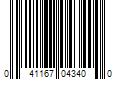 Barcode Image for UPC code 041167043400