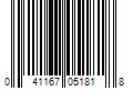 Barcode Image for UPC code 041167051818