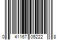 Barcode Image for UPC code 041167052228