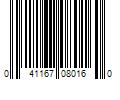 Barcode Image for UPC code 041167080160