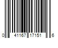 Barcode Image for UPC code 041167171516