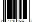 Barcode Image for UPC code 041167412008