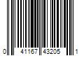 Barcode Image for UPC code 041167432051