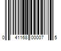 Barcode Image for UPC code 041168000075