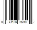 Barcode Image for UPC code 041168032007