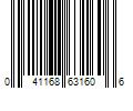 Barcode Image for UPC code 041168631606