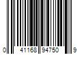 Barcode Image for UPC code 041168947509