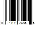 Barcode Image for UPC code 041171000055