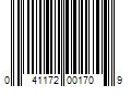 Barcode Image for UPC code 041172001709