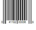 Barcode Image for UPC code 041182000068