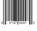 Barcode Image for UPC code 041187000070