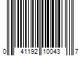 Barcode Image for UPC code 041192100437