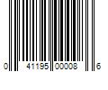 Barcode Image for UPC code 041195000086