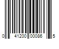 Barcode Image for UPC code 041200000865