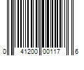 Barcode Image for UPC code 041200001176