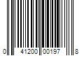 Barcode Image for UPC code 041200001978