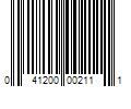 Barcode Image for UPC code 041200002111