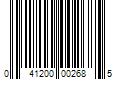 Barcode Image for UPC code 041200002685