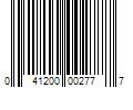 Barcode Image for UPC code 041200002777