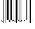 Barcode Image for UPC code 041200003101