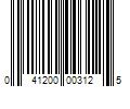 Barcode Image for UPC code 041200003125