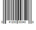 Barcode Image for UPC code 041200003408