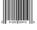 Barcode Image for UPC code 041200004108