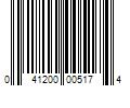 Barcode Image for UPC code 041200005174