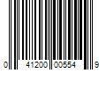 Barcode Image for UPC code 041200005549