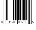 Barcode Image for UPC code 041200005815