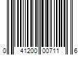 Barcode Image for UPC code 041200007116