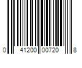 Barcode Image for UPC code 041200007208