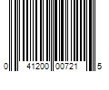 Barcode Image for UPC code 041200007215