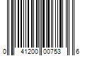 Barcode Image for UPC code 041200007536