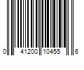 Barcode Image for UPC code 041200104556