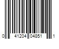 Barcode Image for UPC code 041204048511