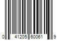 Barcode Image for UPC code 041205600619