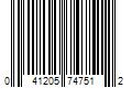 Barcode Image for UPC code 041205747512