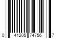 Barcode Image for UPC code 041205747567