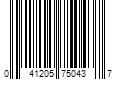 Barcode Image for UPC code 041205750437