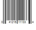 Barcode Image for UPC code 041215111334