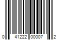 Barcode Image for UPC code 041222000072